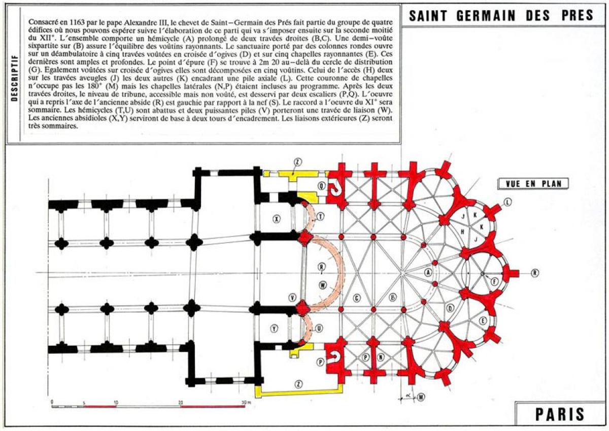 के नक्शे Saint-Germain-des-Prés