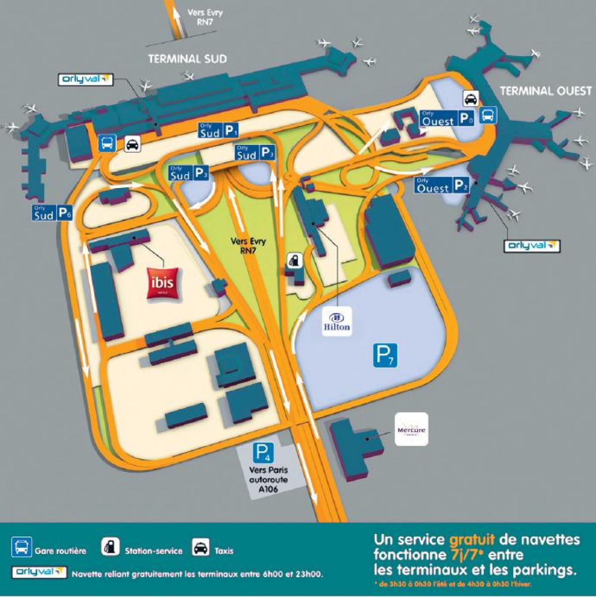 नक्शे के औरली हवाई अड्डे