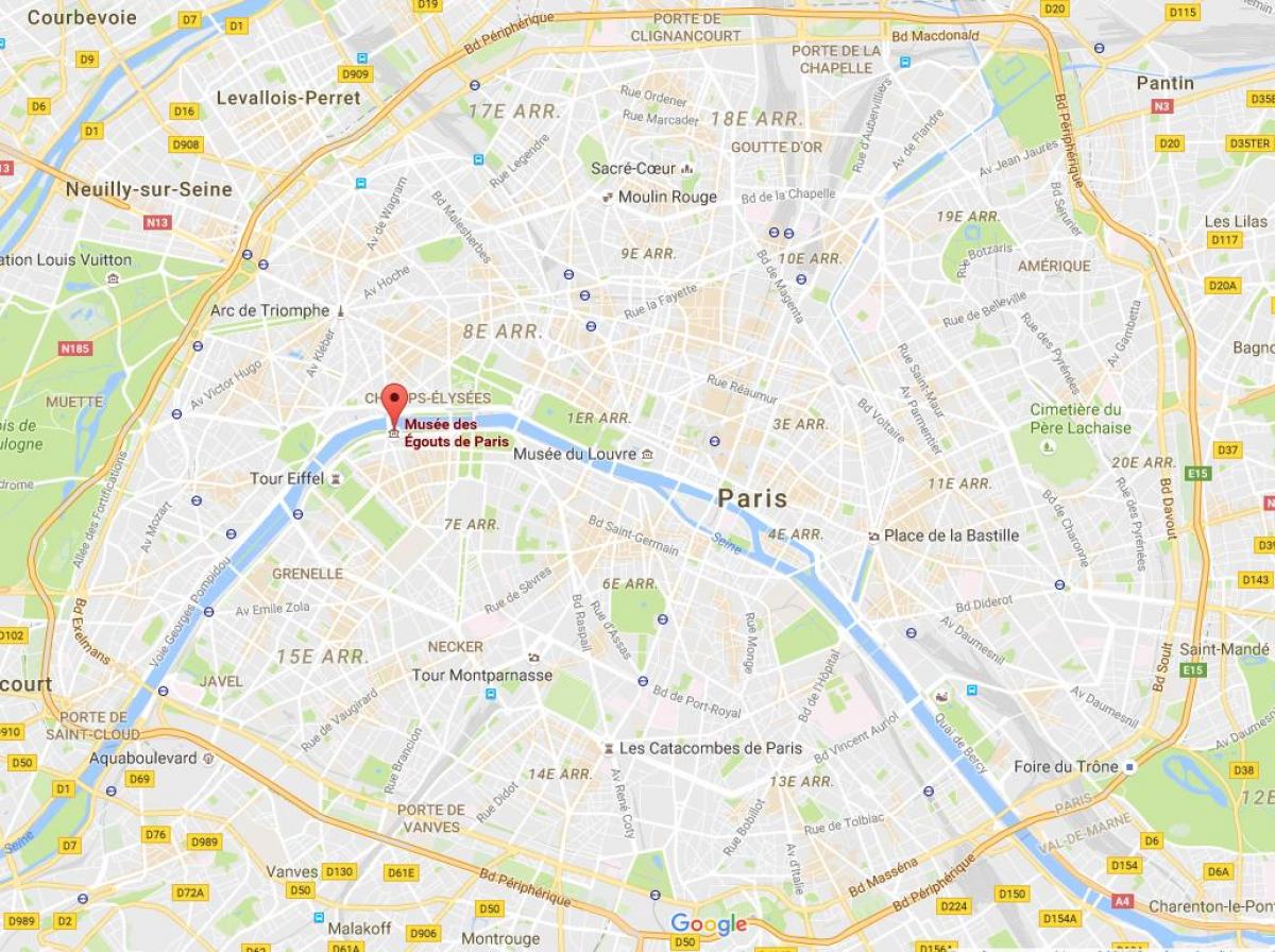 पेरिस के नक्शे नाली