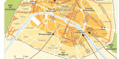नक्शे के Haussmann, पेरिस