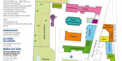 के नक्शे La Roche-Guyon अस्पताल