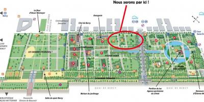 नक्शे के Parc de बर्सी