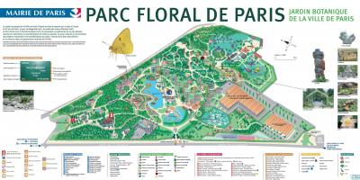 नक्शे के Parc पुष्प डे पेरिस