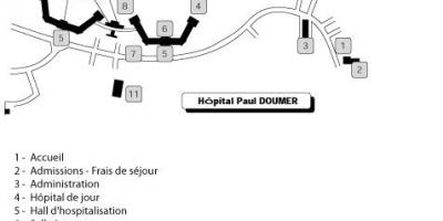 नक्शे के Paul Doumer अस्पताल