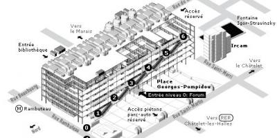 नक्शे के केंद्र Pompidou