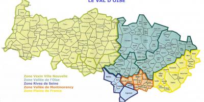 नक्शे के Val-d ' Oise