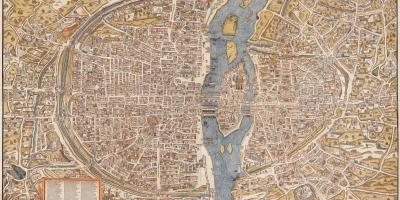 मानचित्र के पुराने पेरिस