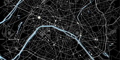 पेरिस के नक्शे काले और सफेद