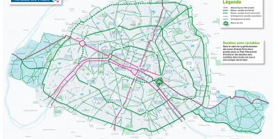 पेरिस के नक्शे बाइक