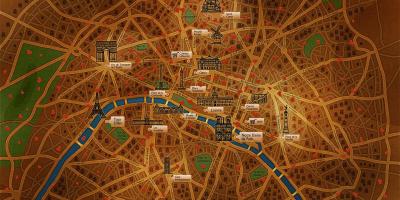 पेरिस के नक्शे वॉलपेपर