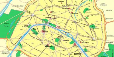 के नक्शे पेरिस स्टेशनों