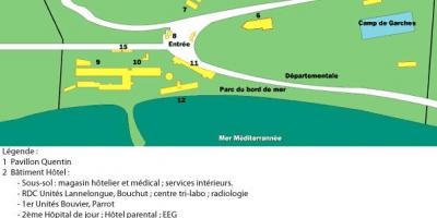 नक्शे के साथ सैन Salvadour अस्पताल