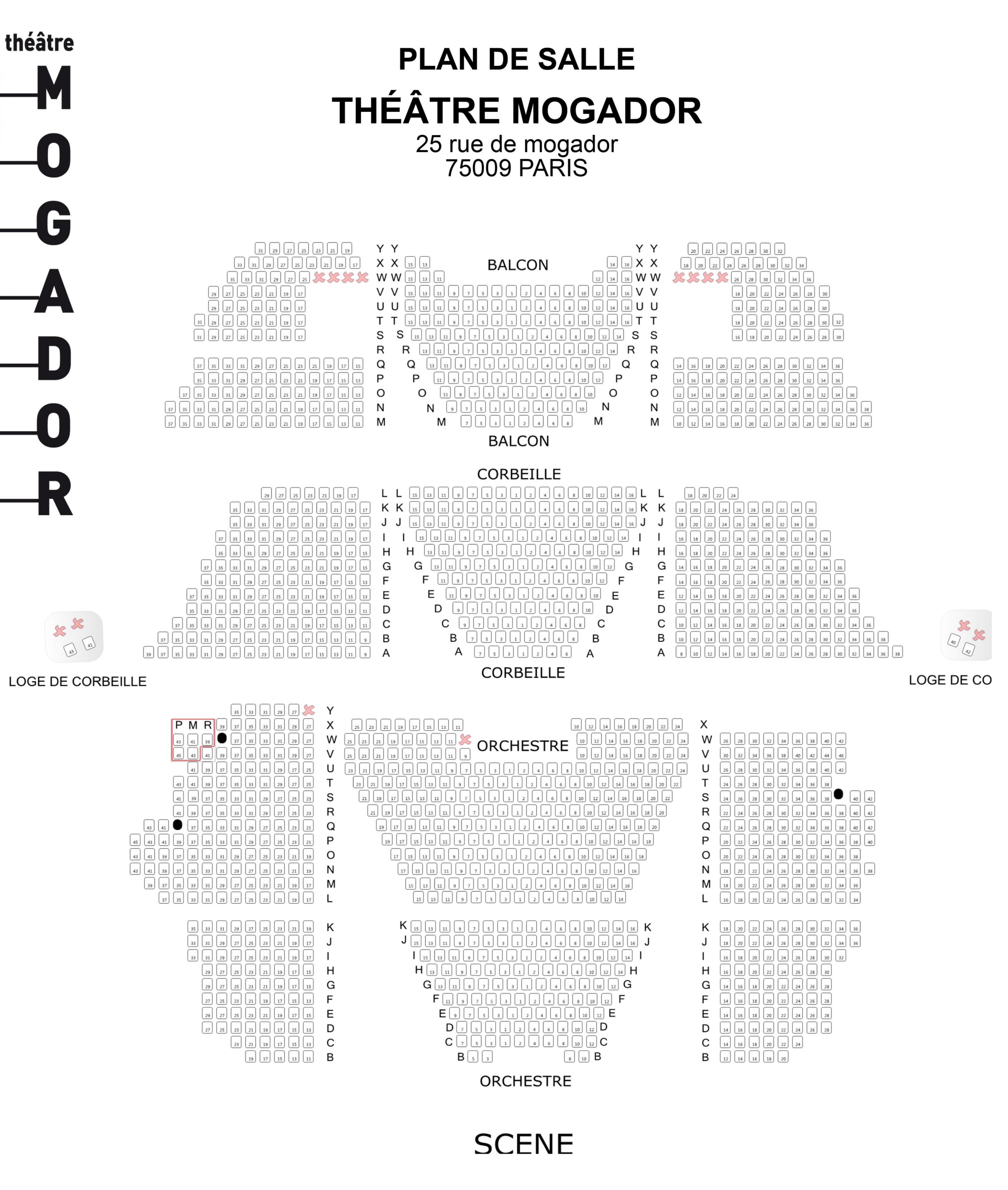 क Theatre Mogador म नच त र नक श क Theatre Mogador फ र स