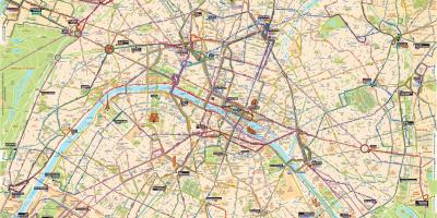 पेरिस के नक्शे बस